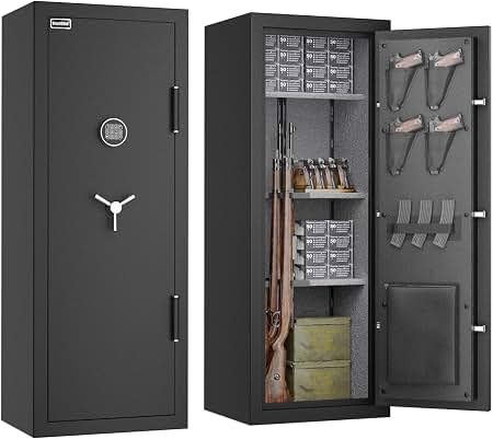Fire-proof Gun Safe with digital and manual keys